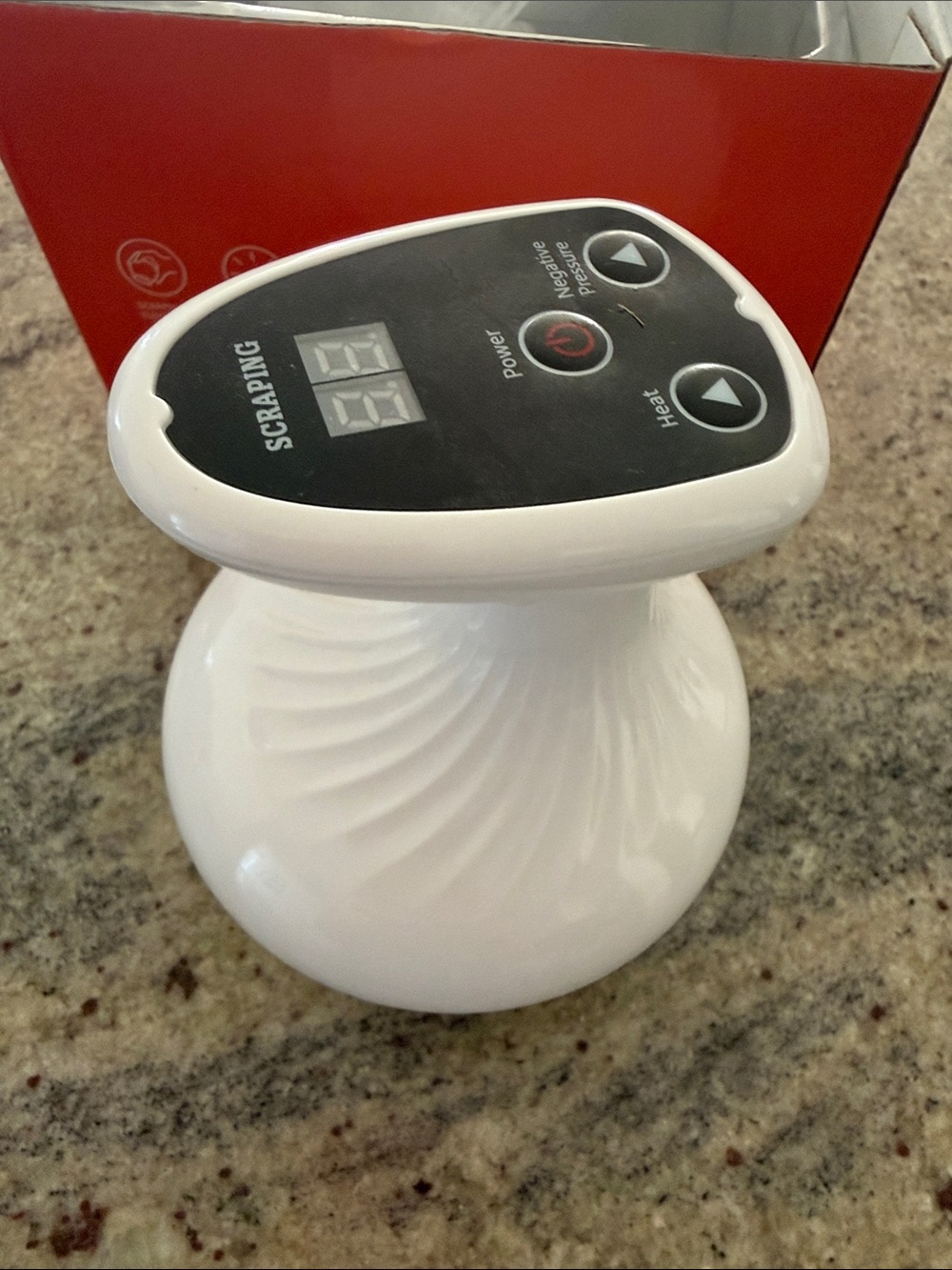 SCRAPING White Handheld Home Massager by
